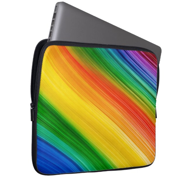 Levendige Regenboog van Kleuren Laptop Sleeve (Voorkant Rechts)
