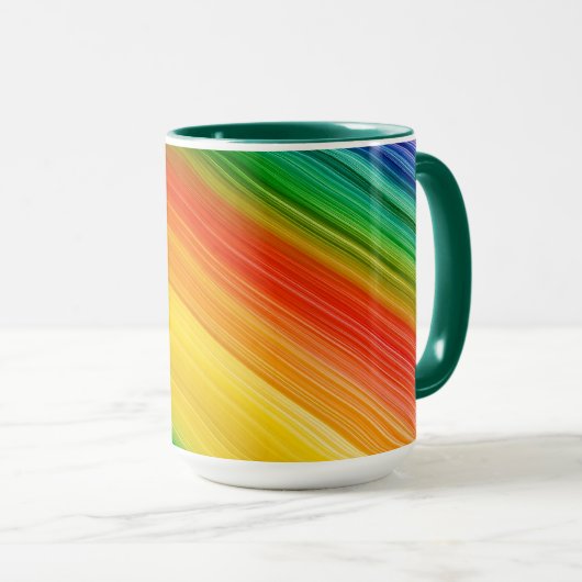 Levendige Regenboog van Kleuren Mok (Voorkant rechts)