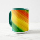 Levendige Regenboog van Kleuren Mok (Voorkant links)