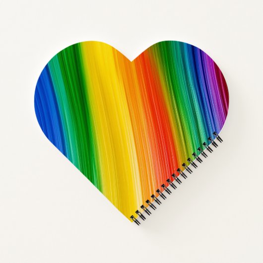 Levendige Regenboog van Kleuren Notitieboek (Achterkant)