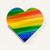 Levendige Regenboog van Kleuren Notitieboek (Voorkant)