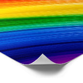 Levendige Regenboog van Kleuren Poster (Hoek)