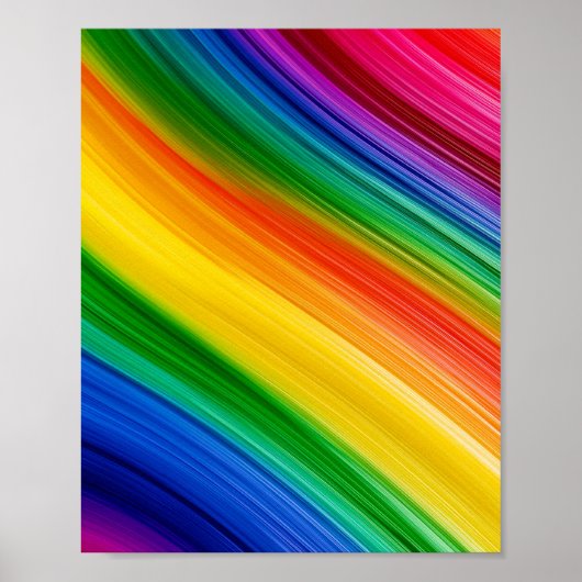 Levendige Regenboog van Kleuren Poster (Voorkant)