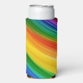 Levendige regenboog van kleuren seltzer blikjeskoeler (Seltzer Voorkant)
