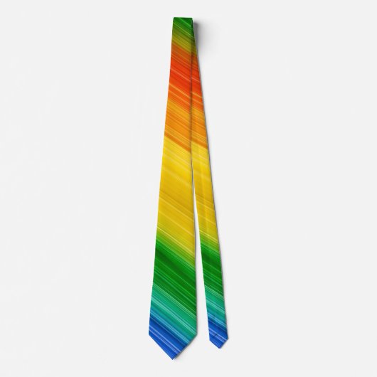 Levendige Regenboog van Kleuren Stropdas (Voorkant)
