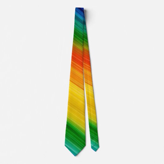 Levendige Regenboog van Kleuren Stropdas (Voorkant)