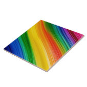 Levendige Regenboog van Kleuren Tegeltje (Zijkant)