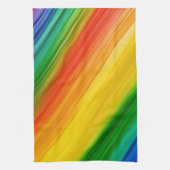 Levendige Regenboog van Kleuren Theedoek (Verticaal)
