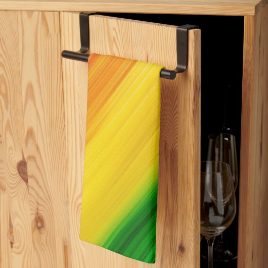 Levendige Regenboog van Kleuren Theedoek (Derde Gevouwen)