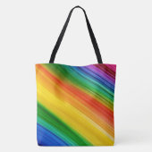 Levendige Regenboog van Kleuren Tote Bag (Achterkant)