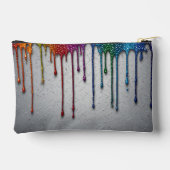 Levendige Regenboog Verf Druppels Etui (Achterkant)