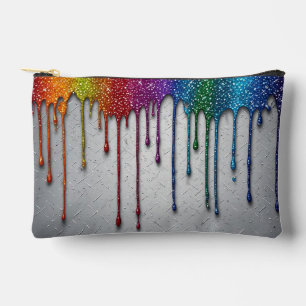 Levendige Regenboog Verf Druppels Etui