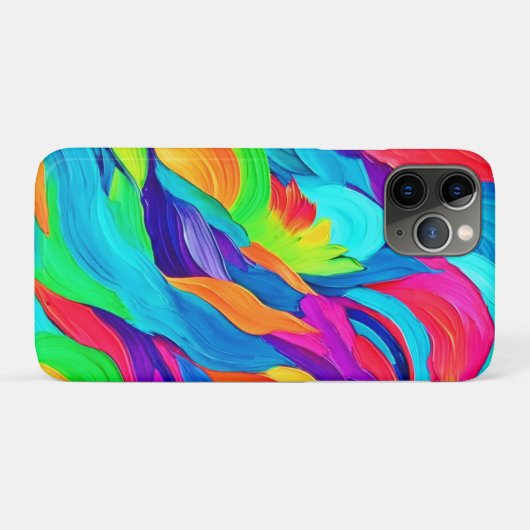 Levendige Regenboog Wervelingen Abstracte Kunst Case-Mate iPhone Case (Achterkant (horizontaal))