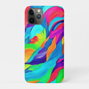 Levendige Regenboog Wervelingen Abstracte Kunst Case-Mate iPhone Case