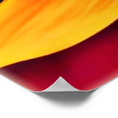 Levendige regenboogbloem Abstract Poster (Hoek)