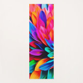 Levendige regenboogbloem Abstract Yogamat (Voorkant)