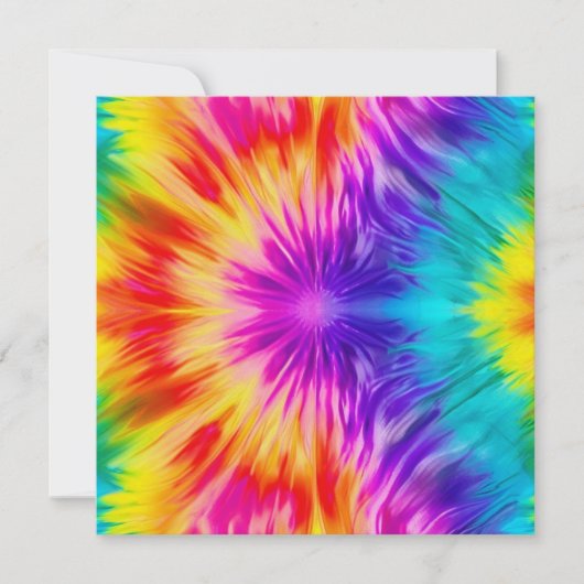 Levendige regenboogdas kleurstof kaart (Voorkant)