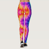 Levendige regenboogdas kleurstof leggings (Achterkant)