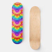 Levendige regenboogdas kleurstof persoonlijk skateboard (Voorkant)