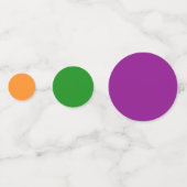 Levendige Regenboogkleuren Stippen Feest Confetti (Achterkanten)