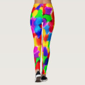 Levendige regenboogzomer leggings (Achterkant)
