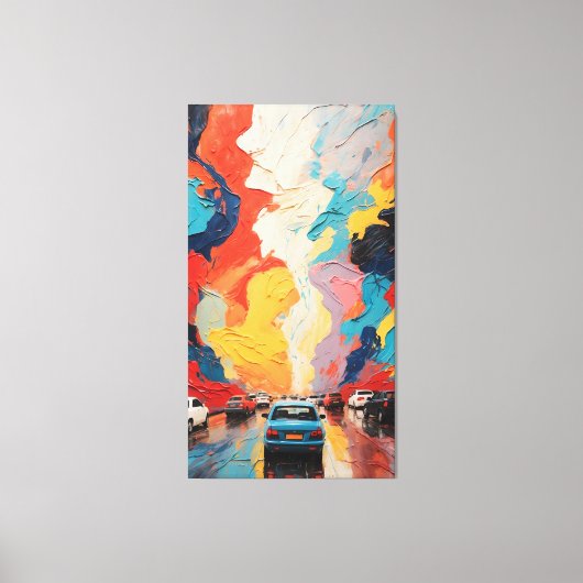 levendige reis canvas afdruk (Voorkant)