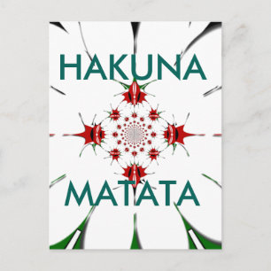 Levendige Republiek Kenia Schild Vlag Kaleidoscoop Briefkaart