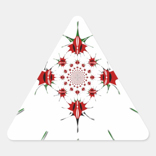 Levendige Republiek Kenia Schild Vlag Kaleidoscoop Sticker (Voorkant)