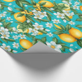 Levendige Retro Citrus Medley Kerstmis Cadeaupapier (Hoek)