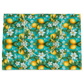 Levendige Retro Citrus Medley Kerstmis Groot Cadeauzakje (Voorkant)