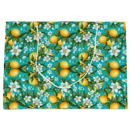 Levendige Retro Citrus Medley Kerstmis Groot Cadeauzakje