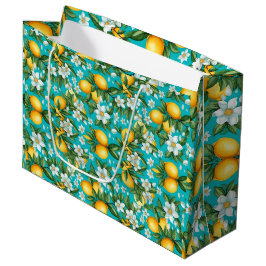 Levendige Retro Citrus Medley Kerstmis Groot Cadeauzakje