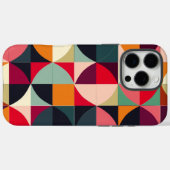 Levendige Retro-geïnspireerde Geometrische iPhone- Case-Mate iPhone Case (Achterkant (horizontaal))