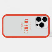 Levendige Retro Oranje sociale mediamerk Case-Mate iPhone Case (Achterkant (horizontaal))