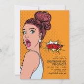 Levendige Retro Pop Art Verjaardagsfeest Kaart (Voorkant)