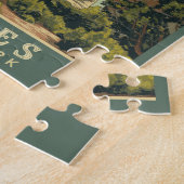 Levendige Retro-stijl Arches National Park Legpuzzel (Zijkant)