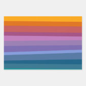 Levendige Retro Sunset Regenboog Gradient Heldere  Inpakpapier Vel (Voorkant 2)