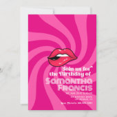 Levendige Retro Verjaardag Viering Thema Kaart (Voorkant)