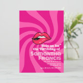 Levendige Retro Verjaardag Viering Thema Kaart (Staand voorkant)