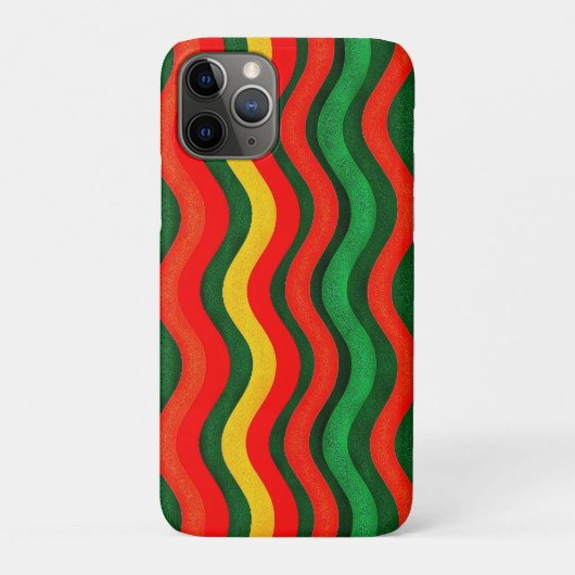 Levendige retro Wavy lijnen Case-Mate iPhone Case (Achterkant)