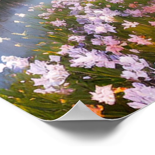 Levendige Reverie: Bloemen in harmonie Poster (Hoek)