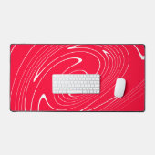 Levendige Rode Abstracte Draaikolk Bureaumat (Keyboard & Muis)