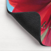 Levendige rode Amaryllis bloem Muismat (Hoek)