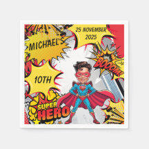 Levendige rode en gele superheldenkarikatuur