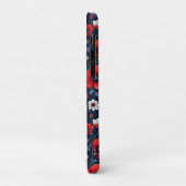Levendige rode en witte klaproos bloemen Case-Mate iPhone case (Achterkant/links)