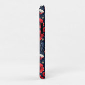 Levendige rode en witte klaproos bloemen Case-Mate iPhone case (Achterkant/rechts)