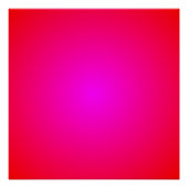 Levendige rode magenta radiale gradiënt perfect poster (Voorkant)