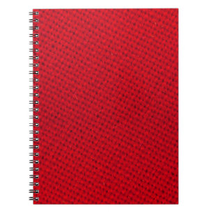 Levendige rode stof textuur notitieboek
