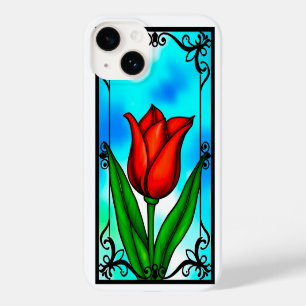 Levendige rode tulp Case-Mate iPhone 14 hoesje