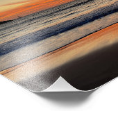 Levendige rode zonsondergang - Venice Beach, Calif Foto Afdruk (Hoek)